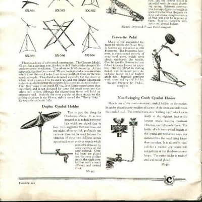 Leedy Improved Fraser Bass Drum Pedal SX328 Indianapolis,IN USA Vintage 20s 7080 image 10