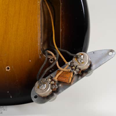 1957 Fender Precision Bass with Maple Fretboard Sunburst image 15