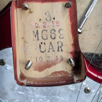 Fender Made in Japan MG69/MH Mustang Electric Guitar - Candy Apple Red (2010-2011) image 15