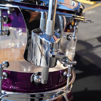 Dixon Artisan Select Proto - Maple/Acrylic 5pc Shell Pack - Deep Purple Sparkle Lacquer  | 12, 14, 14, 16, 22" image 15