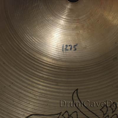 14" VINTAGE ZILDJIAN NEW BEAT HI HAT CYMBALS, HOLLOW LOGO, DEMO VIDEO! image 8
