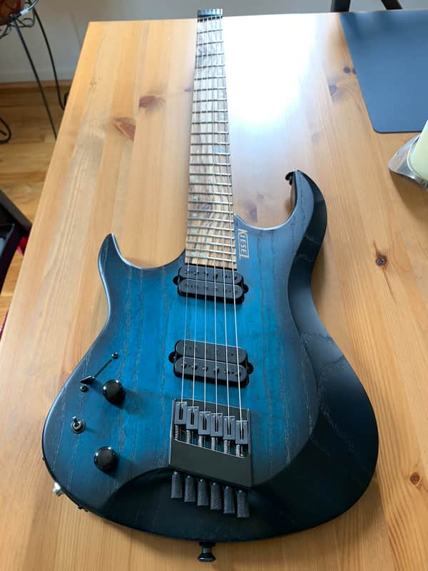 Aqua Blue OM6L - High-Quality, Handcrafted Electric Guitar