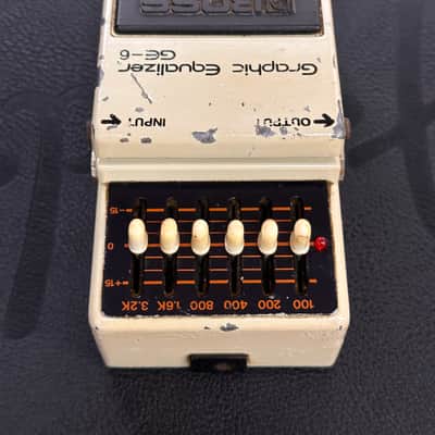 Boss GE-6 Graphic Equalizer (Black Label) 1977 - 1981 - Cream image 4