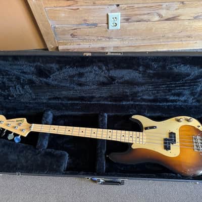 Vintage 1970s Ibanez P Bass Challenger - Sunburst Finish - MIJ - Lawsuit era - w/ Ibanez HSC image 2