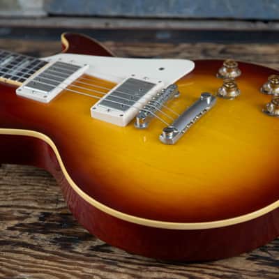 2010 Gibson Les Paul R8 1958 Reissue Plain Top Sunburst image 5