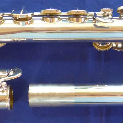 Jupiter ALTO FLUTE Model JAF1100E, Performance Series 2021 - Silver-plated nickel silver body and keys, solid sterling silver straight headjoint image 2