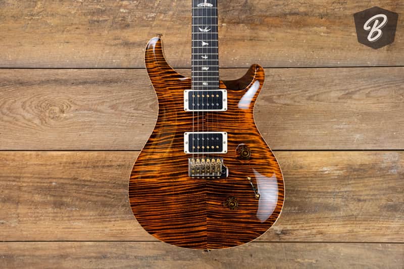 PRS Custom 24 Electric Guitar - Tiger Eye 10-Top w/Hardshell Case image 1