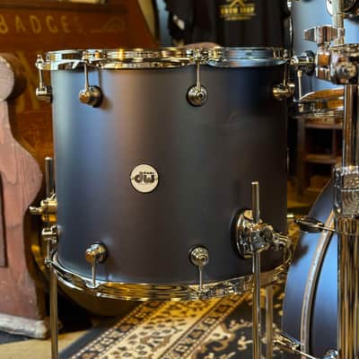 NEW DW Design Series Drum Set in Blue Slate - 18x22, 8x10, 9x12, 14x16 image 9