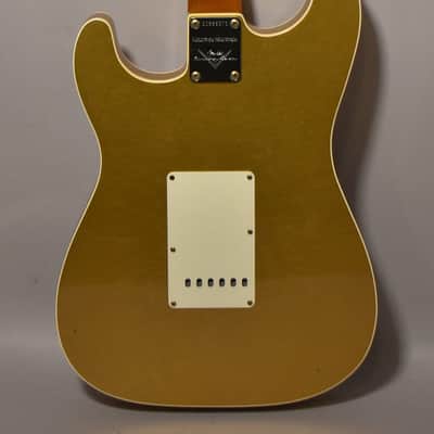 2021 Fender Custom Shop LTD GC Double Bound Stratocaster Journeyman Relic Aztec Gold w/OHSC image 3