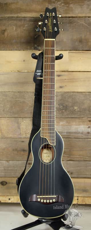 Washburn Rover R010B Travel Size Acoustic Guitar Black Finish with Case image 1