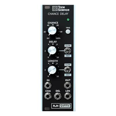 AJH Synth Chance Delay Eurorack Trigger Module (Black) image 1