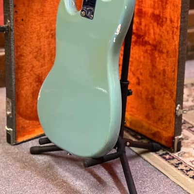 1965 Fender Mustang Guitar with Rosewood Fretboard - Blue image 11