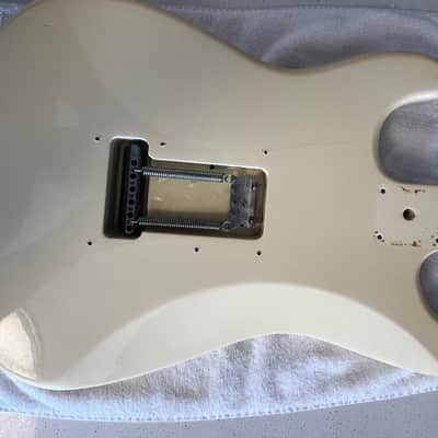 Fender Squire loaded body 1980’s - Olympic white image 7