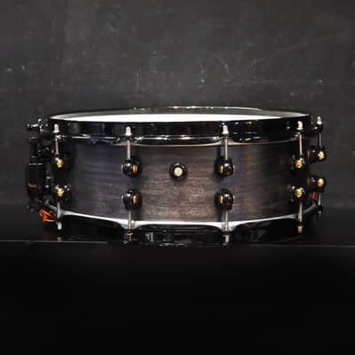 Pearl USED ​​MCCM1450S/B #1009 Music City Custom -USA Solid Maple Shell Snare Drums 14×5 [Raven Rally] image 2