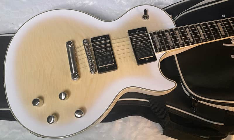 NEW ! Epiphone Les Paul Prophecy Electric Guitar - Aged White Tiger Burst - Authorized Dealer - 8.3lbs - G05320 image 1