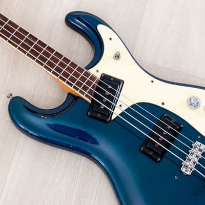 1966 Mosrite Ventures Model Bass Ink Blue 100% Original w/ Case image 7