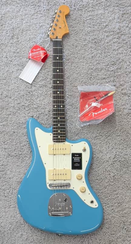 Mint Fender Player II Jazzmaster Electric Guitar, Rosewood Fingerboard, Aquatone Blue