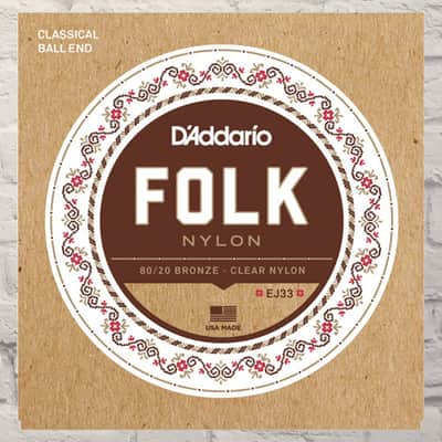 Daddario Folk Nylon 80/20 Ball End EJ33 image 1