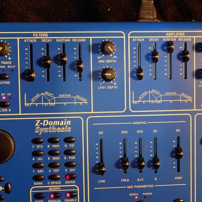 Oberheim OB-12 49-Key 12-Voice Synthesizer 2000 - Blue - LCD REPLACED! image 7
