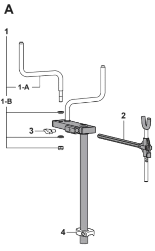 PEARL AL75A STABILITY ARM FOR MTS3000 TENOR STAND image 1