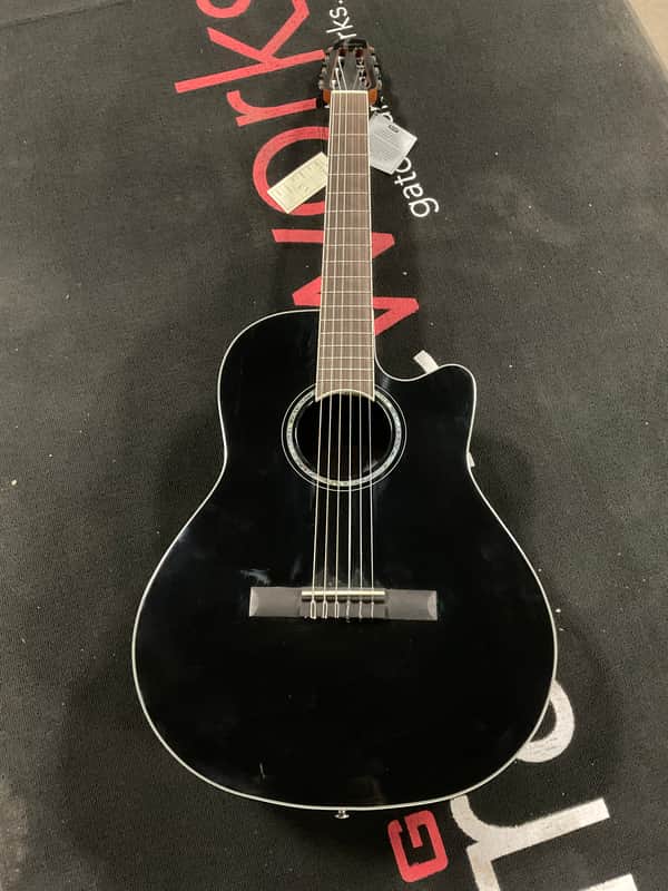 Ovation Celebrity Standard Mid-Depth Acoustic-Electric Guitar Black image 1