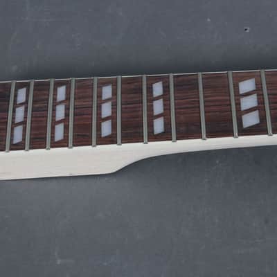 Flamed Top Semi-Hollow Super Strat Style Electric Guitar DIY Kit – F-Hole – Unfinished Build Kit image 9