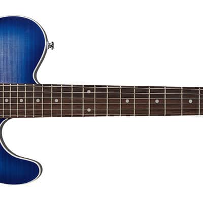 G&L Tribute ASAT Deluxe Carved Top Bright Blueburst, RW image 1