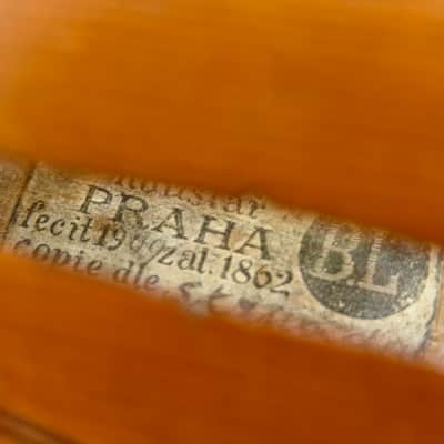 Antique violin. Bohuslav Lanter. Bohuslav Lantner 1910 - Natural Varnish image 10