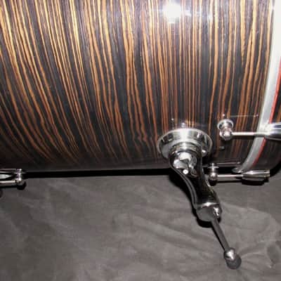 Brady Drums  Brady Maccasar Jarrah Ply 5-Piece Drum Kit Maccasar Ebony Gloss Maccasar Ebony Gloss image 3
