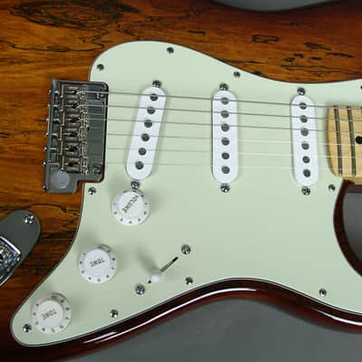 2015 Fender American Select Stratocaster Electric Guitar RARE Splated Maple OHSC image 6