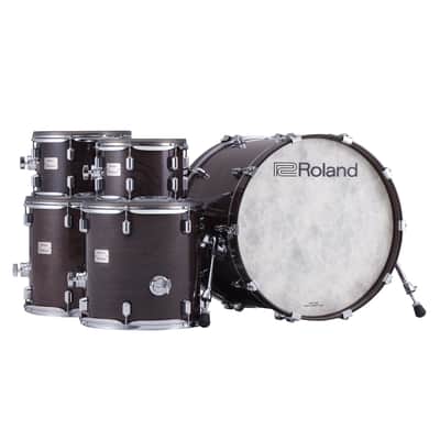 Roland VAD716 V-Drums Acoustic Design 6-Piece Electronic Drumkit (Gloss Ebony) image 2