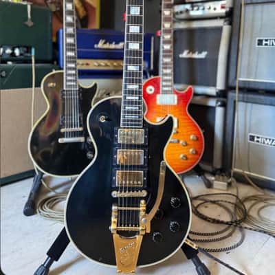 Gibson Custom Shop Historic Collection 3-Pickup '57 Les Paul Custom Black Beauty Reissue with Bigsby 1993 - 2002 Ebony image 1