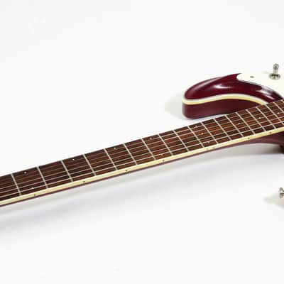 1988 Mosrite USA Semie Moseley Signed V63 Model Ruby Dust Rare SET-NECK Side Jack Model MINTY w Paperwork! image 14