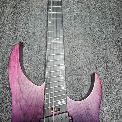 Legator Ghost G6FP 6-String Headless Multiscale Electric Guitar (Iris Fade) image 3
