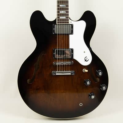 1983 Epiphone Riviera, Antique Sunburst, MIJ - Bonehead Model image 2