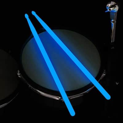3Pair of 5A Nylon Drumsticks Stick for Drum Set Luminous Light Up Drumsticks, Glow in The Dark Night light Drum Sticks for Adults Kids Professional Puple/Green/Blue Fluorescence image 6