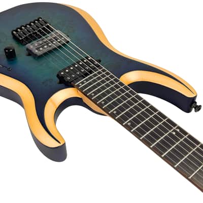 Jackson Pro Plus Series DK Modern MDK7P HT, Ebony Fingerboard, Chlorine Burst image 6
