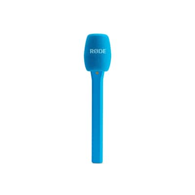 RODE Interview Micro Handheld Adaptor for Wireless Microphones (Blue) image 1