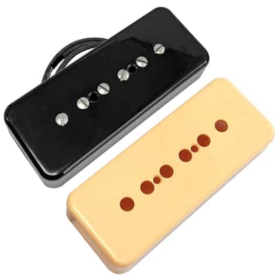 Habanero Puya P90 Bridge Pickup with Cream and Black Covers, GJP90BBC image 2
