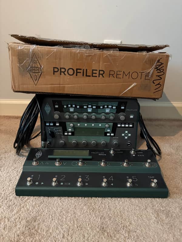 Kemper Amps Profiler PowerHead 600-Watt Digital Modeling Guitar Amp Head 2013 - 2025 - Black with Remote Footswitch image 1