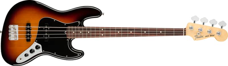 Fender American Performer Jazz Bass with Rosewood Fretboard 2018 - Present - 3-Tone Sunburst image 1