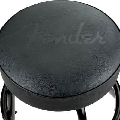 Fender Fender Embossed Black Logo Barstool Black/Black 30" image 2