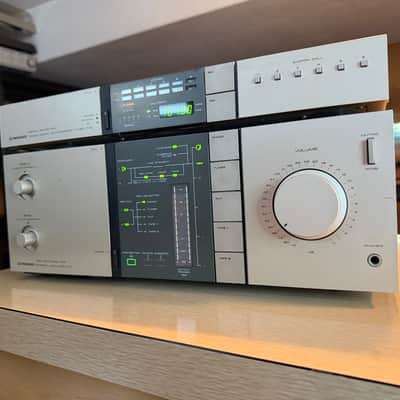Vintage Pioneer A-9 Amplifier + F-9 Tuner Gold Fresh Service Near Mint 110 WPC🔥 image 3