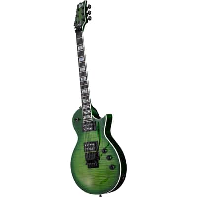 ESP LTD AS-1FR Alex Skolnick Signature Electric Guitar - Lime Burst image 4