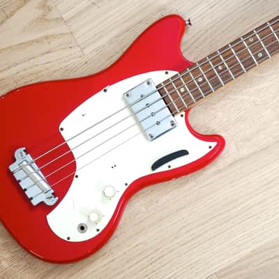 1966 Kalamazoo Bass KB-1 Vintage Short Scale Bass Guitar Cardinal Red EB-0 w/ohc image 1