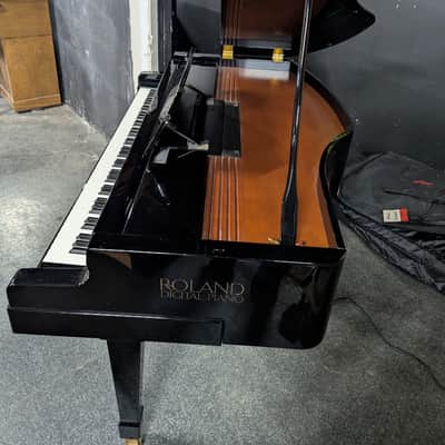 Roland HP7700 Baby Grand Digital Piano - Polish Ebony image 4