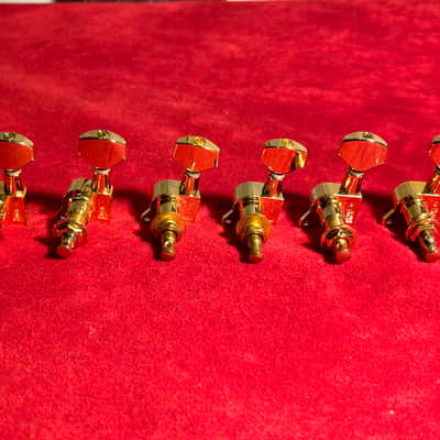 Jin-Ho 6 Inline Gold Tuners Machine Heads image 2