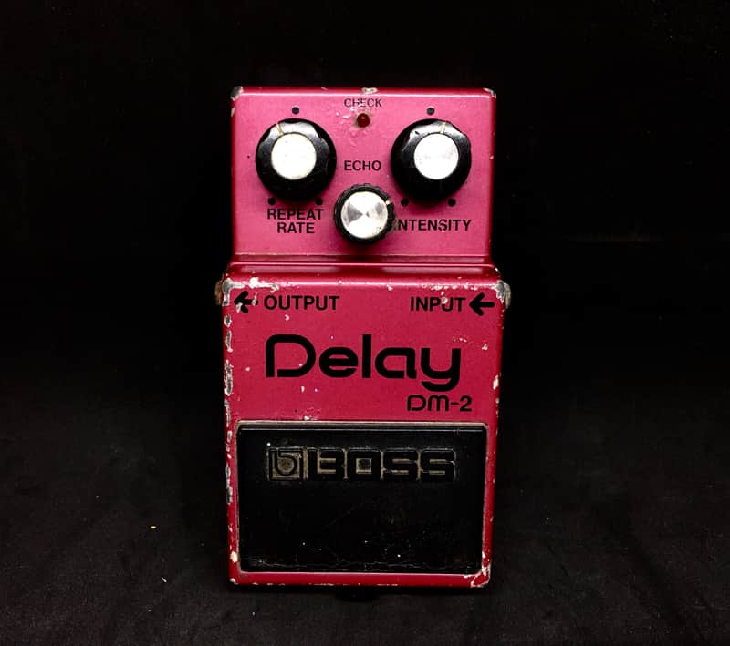 Boss Delay dm-2 vintage made in japan black logo 80's | Reverb