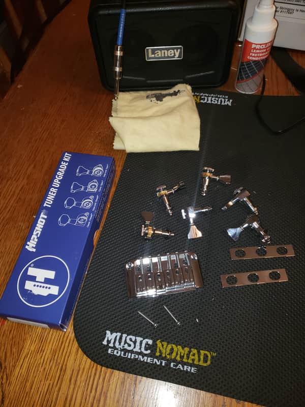Hipshot Open gear tuners UMP Ibby HM Ibanez high mass 2018 Chrome image 1