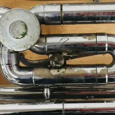 Olds Ultratone Baritone Bugle Nickel Plated image 4